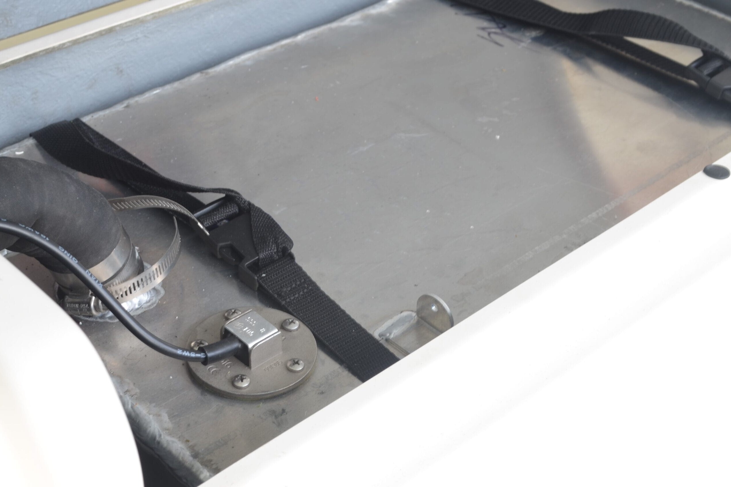 Fuel Level Sender Installed on Aluminum Tank